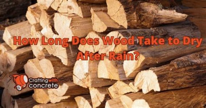 How long does it take for a wood deck to dry after rain?