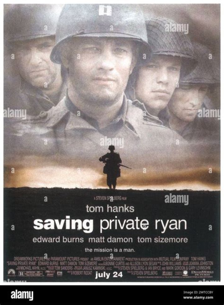 What does Upham say in German at the end of Saving Private Ryan?