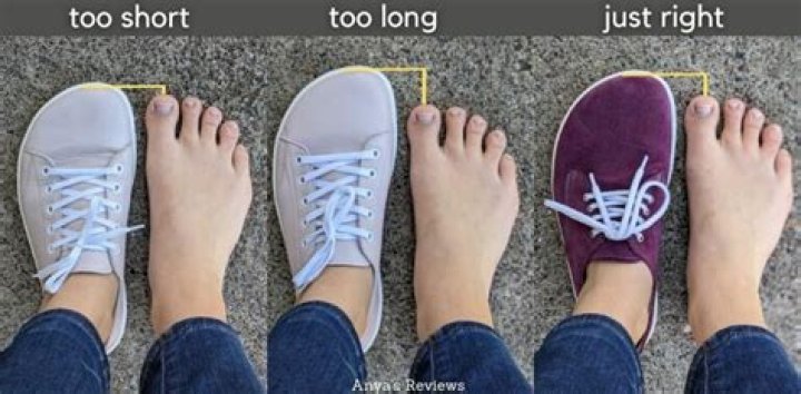 Where is your toe supposed to be in a shoe?